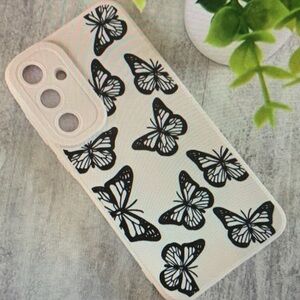 SHEIN Black Butterfly Pattern Phone Case